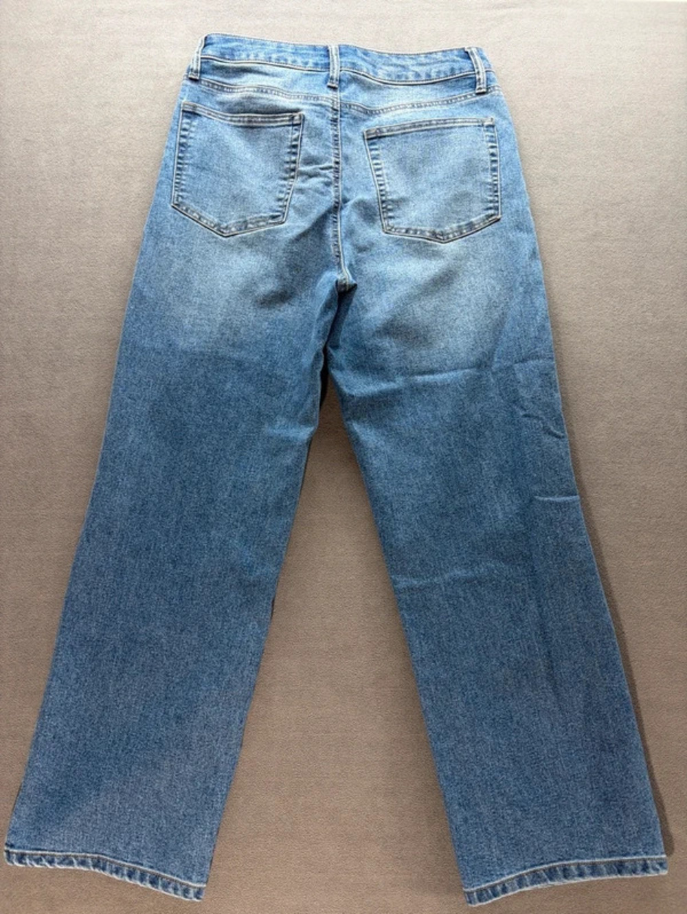 No Boundaries Men's Straight Jeans in Light Blue - Picture 5 of 7